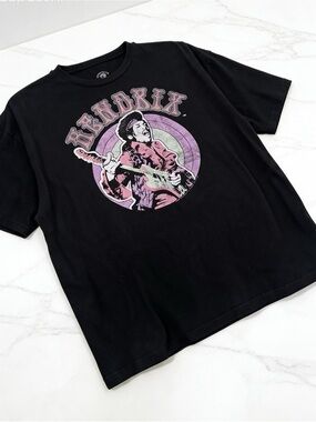 Authentic Hendrix Jimi Hendrix Graphic Band Tee Black Pink target Print Sz XL